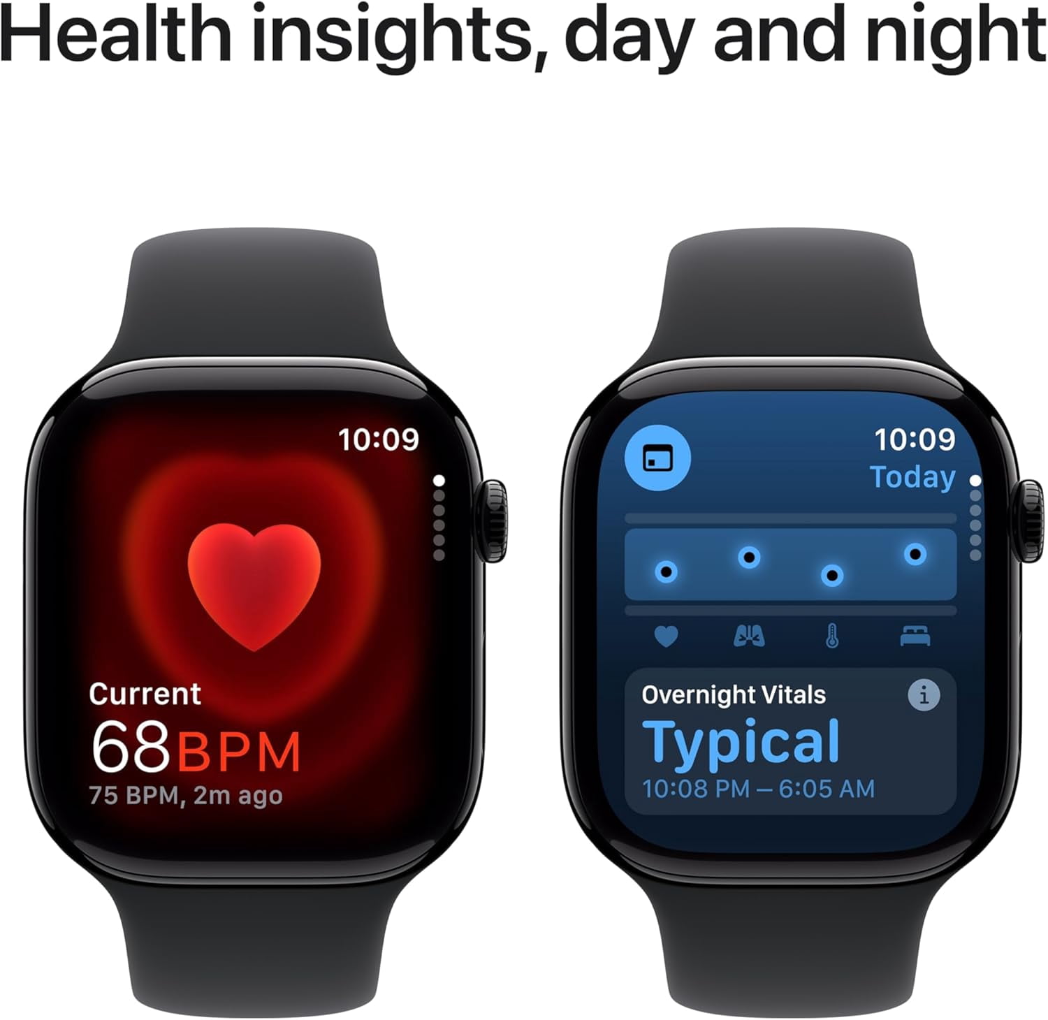Apple Watch Series 10 (GPS+Cellular) 42mm Aluminum Jet Black Black Sport Band - S/M Good