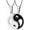 Couple Set-B, variant on Chinese Philosophy Taoist Symbol Yin-Yang TaiChi Yoga Stainless Steel Rhinestone Pendant Necklace,Amulet Jewelry