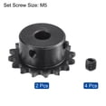 thumbnail image 3 of Unique Bargains #25 Chain Roller Sprocket, 8mm Bore 1/4' Pitch 16 Tooth Single Strand Chain Sprocket with Set Screws 2Pack, 3 of 6