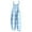 Light Blue, variant on Women's Romper Jumpsuit Casual Summer One Piece Jogger Lace Up Hip Hop Overall Floral Printed Spring Wide Leg Plus Size Rompers Jumpers with Pockets
