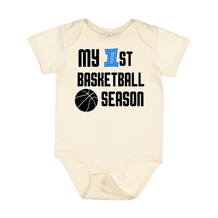 

Inktastic My 1st Basketball Season Gift Baby Boy Bodysuit