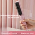 thumbnail image 2 of ZVZM Hair Straightener Brush | Heated Styling Brush /Fast Heating, Anti-Scald, Temperature Adjustable Pink, 2 of 8