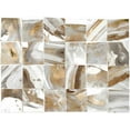 thumbnail image 2 of PI Studio 18x15 White Modern Wood Framed Museum Art Print Titled - Marbled Tiles, 2 of 4