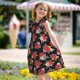 thumbnail image 5 of Fotbe Red Rose Flower Vestido de Dormir para Niñas de 3 a 10 Años, Mangas Cortas, Estilo Princesa, Pijama Camisón con Mangas Voladas-XX-Large, 5 of 6