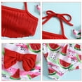 thumbnail image 3 of Trajes de baño Laklulu para niñas, bañador para niñas, bañador para niñas pequeñas, bañador para niñas, bañador deportivo de playa con flecos de 2 piezas, 3 of 6