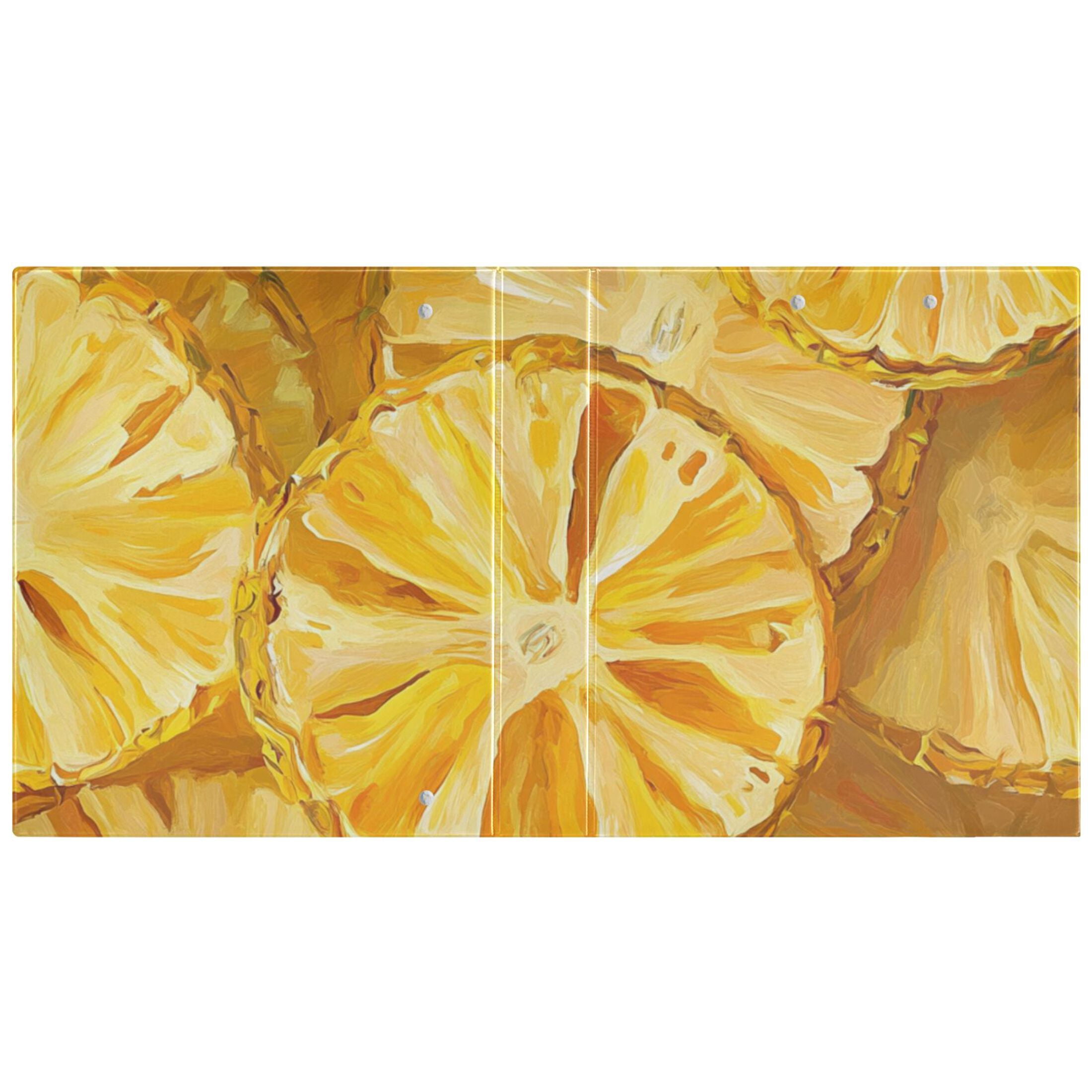Pineapples Watercolor 3 Ring Binders 1.5 inch Hardcover File Folders with Interior Pockets A4 Size Organizer for School Office Hospital