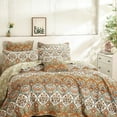 thumbnail image 4 of DaDa Bedding Bohemian Floral Paisley Garden Party Quilted Bedspread Set (LH1403), 4 of 11