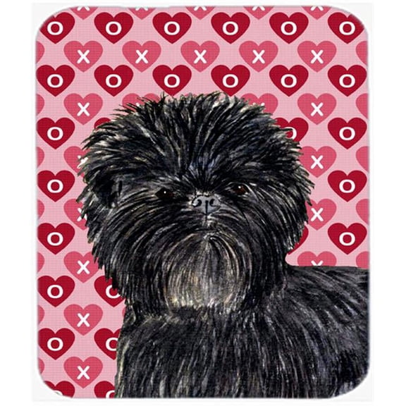Affenpinscher Hearts Love And Valentines Day Mouse Pad, Hot Pad Or Trivet