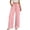 Pink, variant on LEKWK Linen Pants Women High Waist Drawstring Wide Leg Pants Loose Fit Lounge Palazzo Pants with Pockets Summer Beach Travel Vacation Outfits