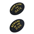 thumbnail image 1 of 2 Placas de Señales de Recordatorio de Pared Flexible Cola Placas de pared de puerta decorativa Bronce Antiguo, 1 of 8