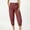 Wine, variant on SwiftWear Women's Capri Pants with Pockets - Slim Fit, Wrinkle-Resistant, Versatile Style for Office & Casual Wear