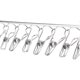 thumbnail image 2 of Clothes Drying Rack with 36 Stainless Steel Clips for Socks and Shoes, for Balcony, 2 of 4