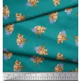 thumbnail image 2 of Soimoi Cotton Duck Fabric Wool & Cat Animal Decor Fabric Printed Yard 56 Inch Wide, 2 of 3