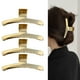 thumbnail image 1 of 4pc Metal clip de una línea clip Y2K clip de pelo clip decorativo clip de pelo dorado, 1 of 7