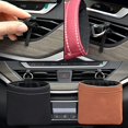 thumbnail image 3 of Car Air Vent Storage Box, Hanging Organizer Pocket Universal Storage Bag Case Sunglass Holder Organizer Container with Hook,Red, 3 of 4