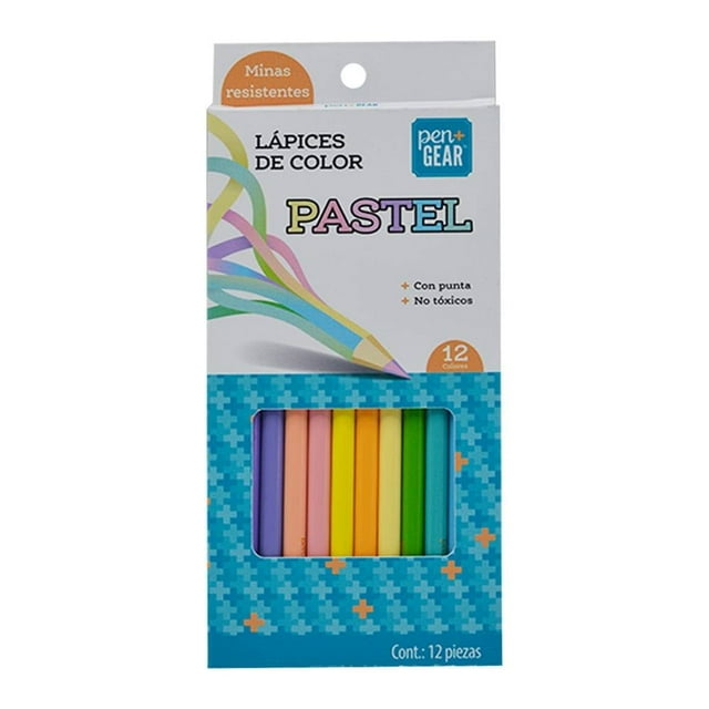 Lápices de Colores Pen + Gear Pastel 12 Piezas
