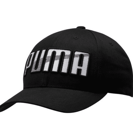 PUMA Ringer Logo Adjustable Snapback Hat Black, OS