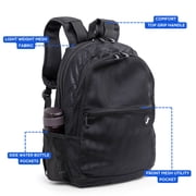 J WORLD Mesh Backpack, Black