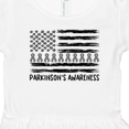 thumbnail image 4 of Inktastic Parkinson's Awareness Gray Ribbons and Flag Girls Toddler Dress, 4 of 5