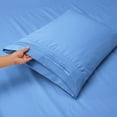 thumbnail image 5 of Nestl Twin Sheets Sets, 3 Piece 1800 Series Deep Pocket Twin Bedding, Soft Microfiber Kids Bedding Set, Calm Blue, 5 of 10