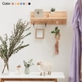 thumbnail image 5 of Uxcell 16.5" Macrame Hanging Planter Indoor Air Plant Holder, Khaki 2 Pack, 5 of 5