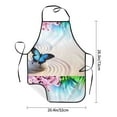 thumbnail image 5 of Naloa 1Pack Adjustable Bib Apron Waterdrop Resistant Cooking Kitchen Aprons for Women Men Chef, Butterfly In Blossoms Zen Print, 5 of 8