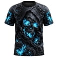 thumbnail image 3 of CONFREE Halloween Mens Short Sleeve Tshirts Crew Neck Skeleton Graphic Lightweight Hallowmas T-Shirts for Men, 3 of 5