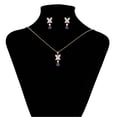 thumbnail image 3 of Collar y Aretes Mariposa C/ Swarovski y Amatista Oro 18K Lam dorado Unitalla, 3 of 10