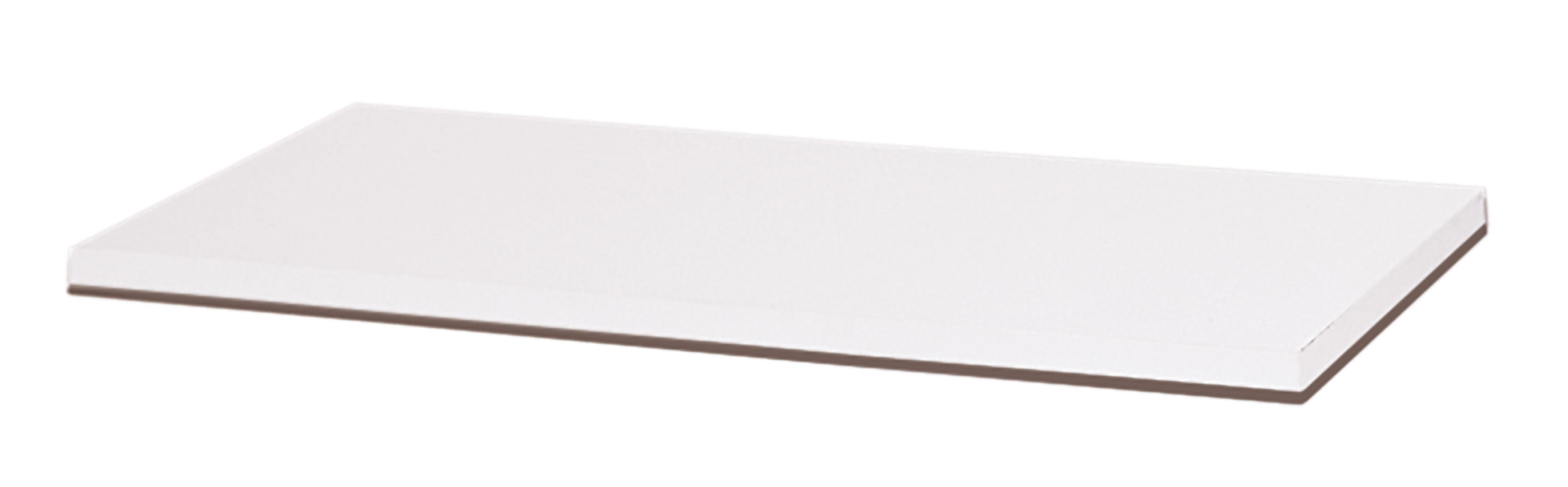 White Finished Melamine Shelf with PVC Edge Banded 12 X 36 Inch 