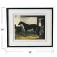 thumbnail image 2 of Creative Co-Op Horse Print with Wood Frame, 2 of 6