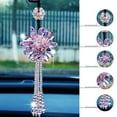 thumbnail image 1 of Flmtop Stylish Flower Beads Pendant Car Interior Decor Rearview Mirror Hanging Ornament, 1 of 7