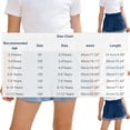 thumbnail image 3 of SEROYE Girls' Denim Shorts, Ruffled Elastic Waist 2-12Y Casual Summer Short Jeans for Toddler and Girls, Blue 7-8 Years, 3 of 6
