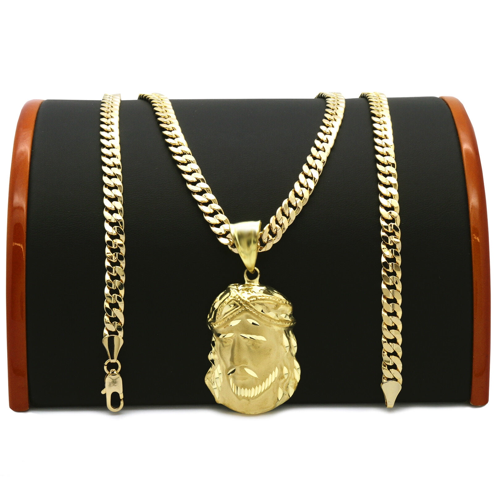 ICED HIP HOP GOLD PLATED HYPNOTIZE MINDS PENDANT & 4mm 24