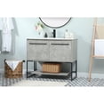 thumbnail image 2 of Elegant Decor Sloane 40" MDF and Steel Single Bathroom Vanity in Concrete Gray, 2 of 8