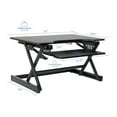 thumbnail image 4 of Pemberly Row Bureau Debout Convertible à Hauteur Réglable de 32 Pouces en Noir, 4 of 8
