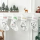 thumbnail image 2 of Calcetines grandes de Navidad con nombre bordado personalizado, calcetines colgantes de árbol de Navidad, bolsa de dulces de regalo para niños, suministros de medias de Navidad, nuevo, 2 of 4