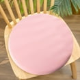 thumbnail image 6 of HBBKVI Memory Foam Chair Cushion with Knitted Cover, Non-Slip Gripper for Office Chair Rocking Chair, Indoor Outdoor Use, 14" Round, Pink, Thick & Breathable, 6 of 8