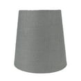 thumbnail image 2 of Meriville Set of 5 Graphite Linen Clip On Chandelier Lamp Shades, 3.5-inch by 4.5-inch by 4.5-inch, 2 of 4