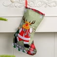 thumbnail image 1 of Calcetines Navideños, Bolsas de Regalo Navideñas | Personajes Navideños: Papá Noel, Muñecos de Nieve y Renos | Decoración para Fiestas Navideñas Familiares | Material: Tela | Multicolor | 1 Unidad |, 1 of 6