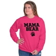 thumbnail image 3 of Mama Bear Paw Print Cute Mothers Day Women Crewneck Sweatshirt Brisco Brands S, 3 of 5