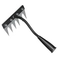 thumbnail image 1 of 1 Pcs Garden Weeding Rake,Metal Weeding Rake,Small Weeding Rake,Garden Teeth-Shape Weeding and Leaves Removal Tools,Heavy-Duty Metal Weedings Rake,Portable Rakes for Gardening and Weedings,6 Teeth, 1 of 8