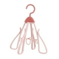 thumbnail image 3 of Siruishop Shoe Drying Rack Foldable 360 degree Rotatable Hold 4 Multifunctional Shoes Hanger pink, 3 of 8