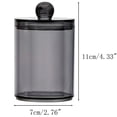 thumbnail image 6 of 1/2/3/4 Pcs Plastic Acrylic Bathroom Vanity Countertop Canister Jars with Storage Lid, Apothecary Jars Qtip Holder Makeup Organizer for Cotton Balls,Swabs,Pads,Bath Salts, 6 of 10