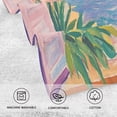 thumbnail image 5 of Yayeee 100% Cotton Hand Towels for Bathroom 16" x 28" Soft Absorbent Kitchen Towel, Pink Seaside Boat, 5 of 7