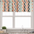 thumbnail image 3 of Ambesonne Geometric Valance & Curtain, Rhombs with Lines, 55"x45", Grey Almond Green, 3 of 6