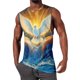 thumbnail image 1 of Impresión de Moda Casual de los Hombres Pullover Cuello Redondo sin Mangas para Deportes Al Aire Libre de Verano, 1 of 4