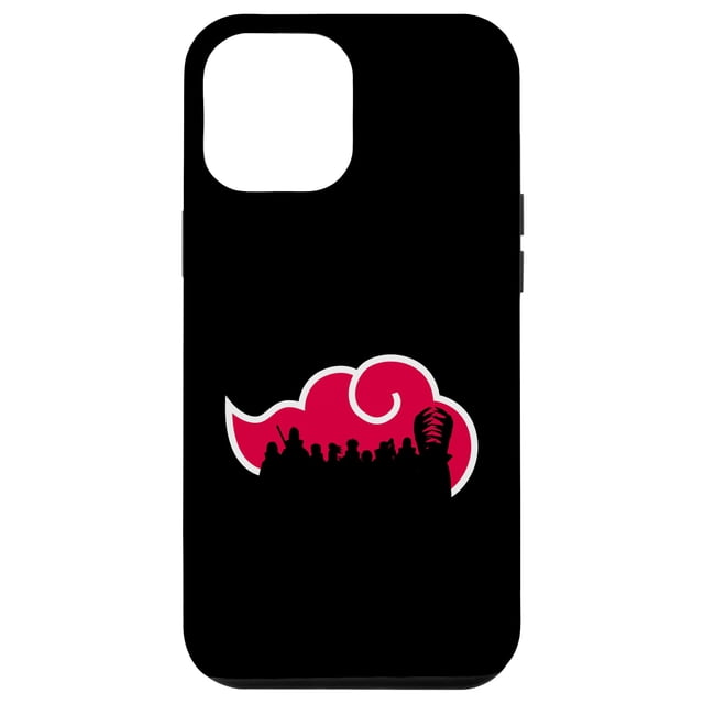 Funda para iPhone 12 Pro Max Silueta Akatsuki de Naruto