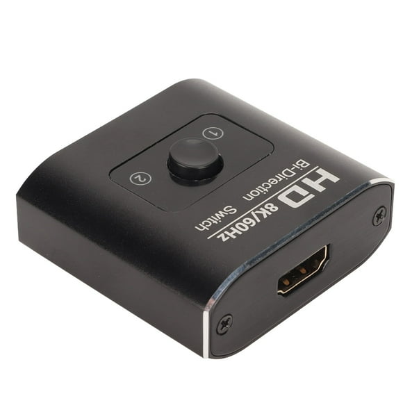 8K HD Multimedia Interface Switcher, 1 in 2 Out 48Gbps Bi Directional Switcher for Computer for Projector