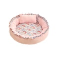 thumbnail image 2 of Dmlowu Cozy Dog Bed for Medium Size Dogs, Warm Soft Cat Bed with Thickened Cushion, Round Donut Sleeping Dog Beds for Indoor Outdoor, Machine Washable, 2 of 6
