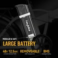 thumbnail image 2 of Heybike Mars Electric Bike Foldable 20" x 4.0 Fat Tire Electric Bicycle with 500W Motor, 48V 12.5AH Removable Battery, Dual Shock Absorber Ebike for Adults, 2 of 6